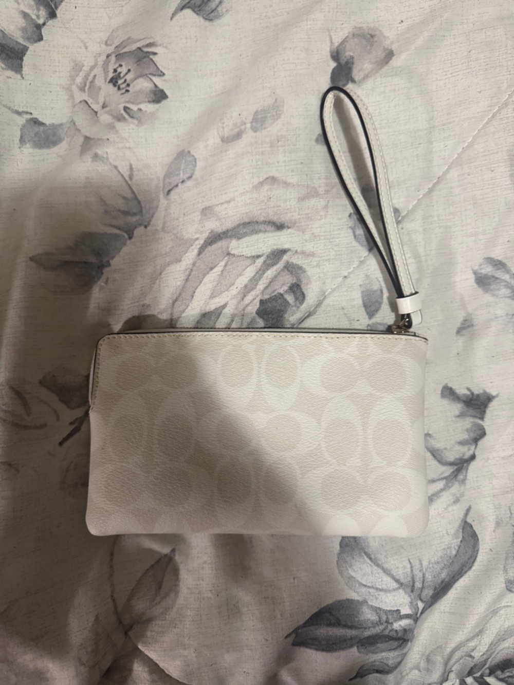 Coach Light Pink Signature Wristlet with Removable Strap - Picture 2 of 3